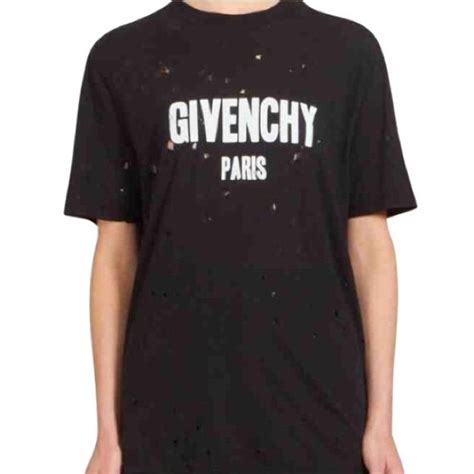 givenchy women's t shirts|Givenchy top with holes.